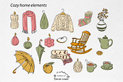 Cozy Thanksgiving Clipart Bundle, a Decorative Illustration by Decor Lines (Thumbnail 4 of 10)