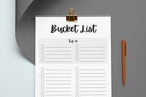 Bucket List Printable