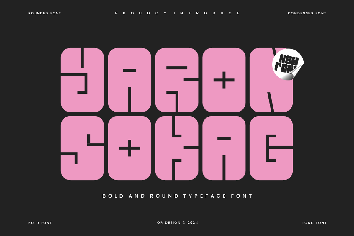 Yaron Sokac - Groovy & Funky Font, a Sans Serif Font by QR Design Studio (Photo 1 of 6)