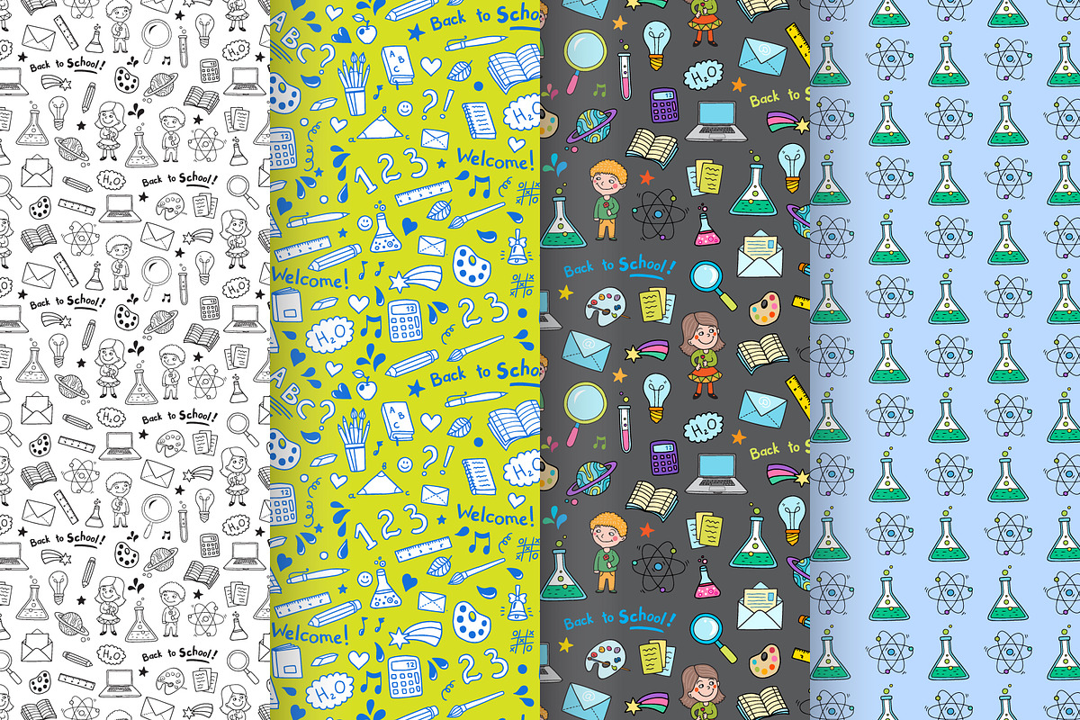 Back to school: vector set, an Education Illustration by natsa (Photo 2 of 5)
