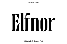 Elfnor - Modern Serif Font