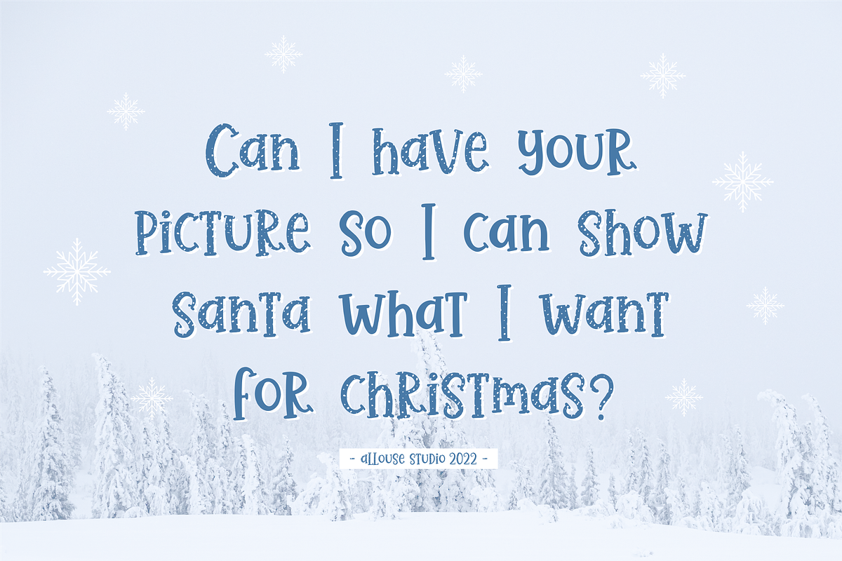 Winter Bumble A Christmas Font, a Font by Allouse Studio (Photo 8 of 10)
