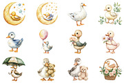 Silly Goose Clipart, an Illustration by CitraGraphics (Thumbnail 4 of 5)