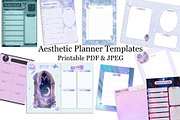 Aesthetic Planner Templates, a Stationery Template by Victoria Obscure (Thumbnail 3 of 3)