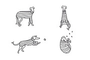 Cute doodle dogs (big collection), an Animal Illustration by Liz Pengilley Studio (Thumbnail 13 of 23)