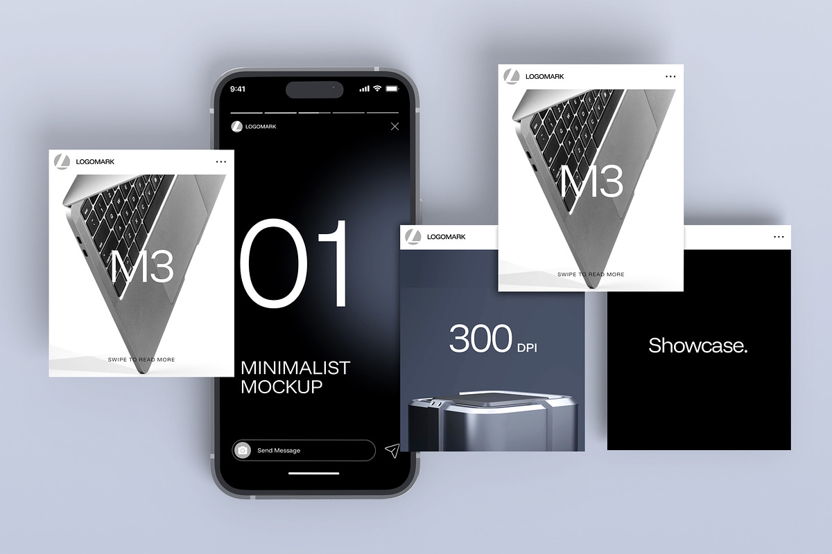 Social Media Display Mockup, an iPhone Mockup by SLAB! Design (Photo 8 of 8)