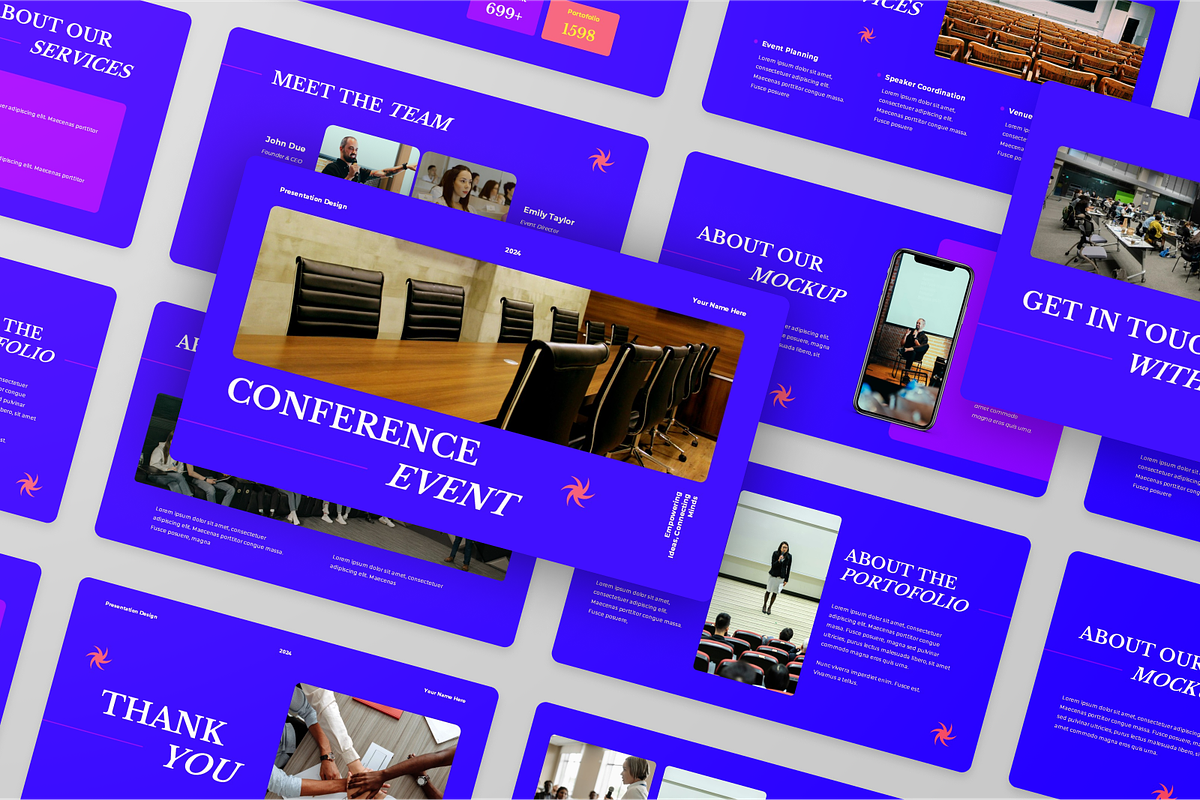 Conference Event Google Slides, a Presentation Template by Annora Studio (Photo 5 of 5)