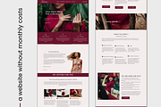 Feminine Wordpress Template Purple, a WordPress Template by myvisuell.de Webdesign (Thumbnail 2 of 9)