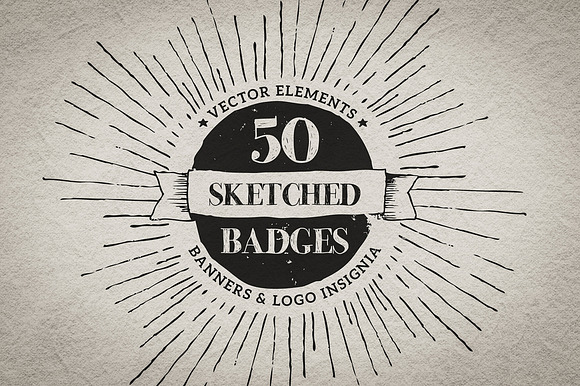 Hand drawn badges & insignia preview 6