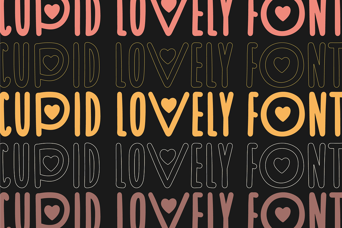 Cupid lovely font | Valentine's Day, a Script Font by Anna Zakharchenko (Photo 3 of 13)