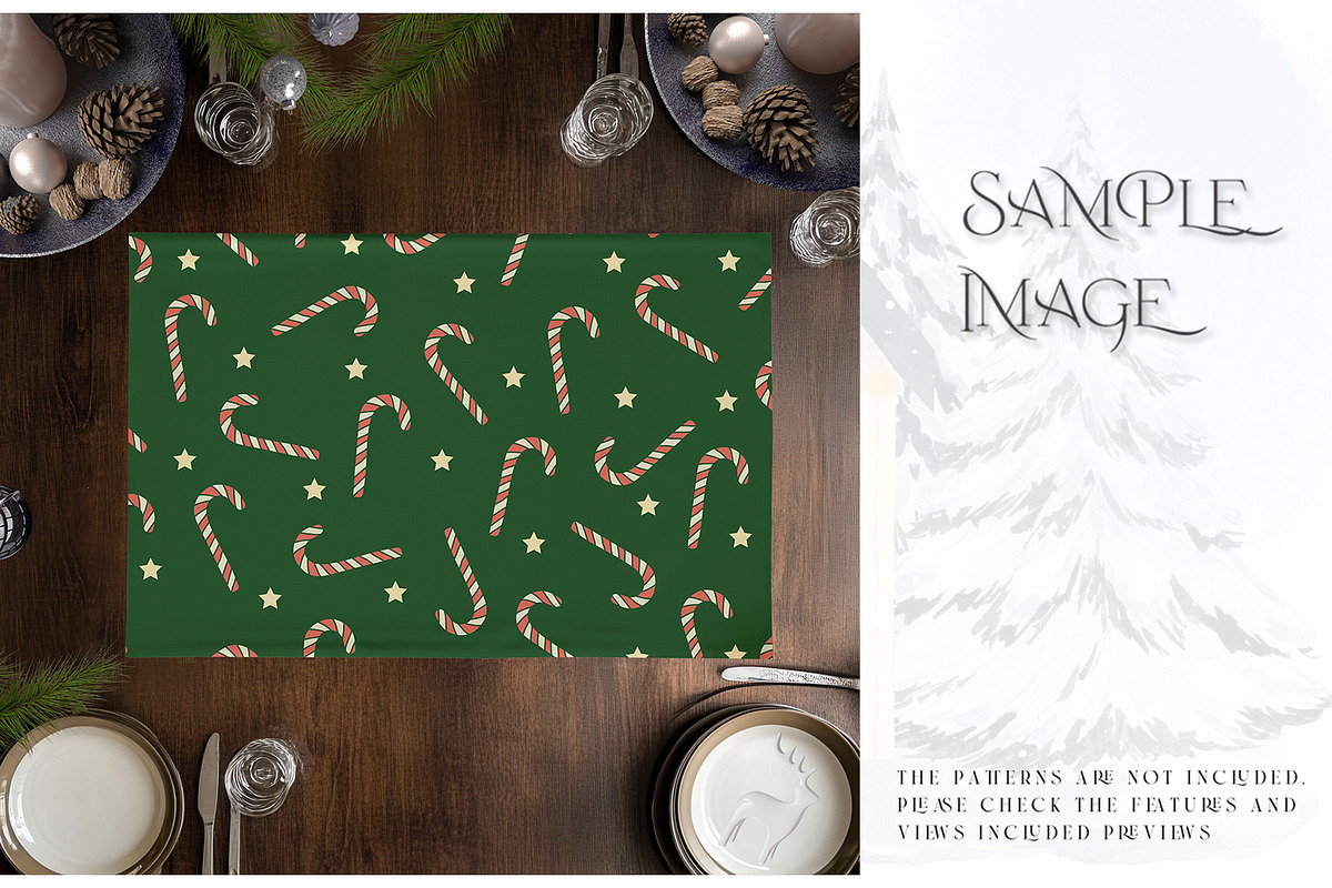 Christmas Placemats Various Types, a Product Mockup by mock-ups (Photo 21 of 25)