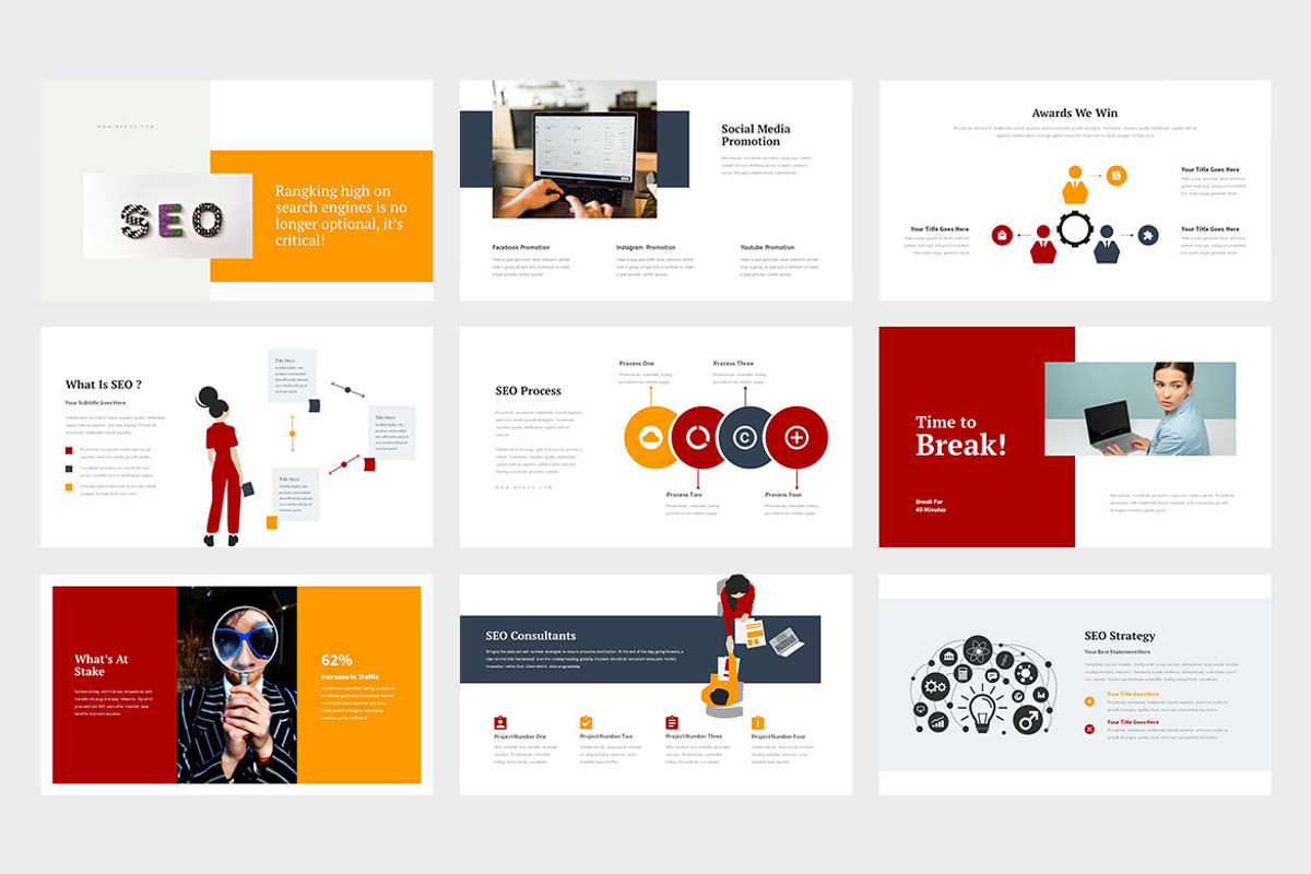 Bepoa : SEO Optimization Powerpoint, a Presentation Template by Punkl Camp (Photo 3 of 9)