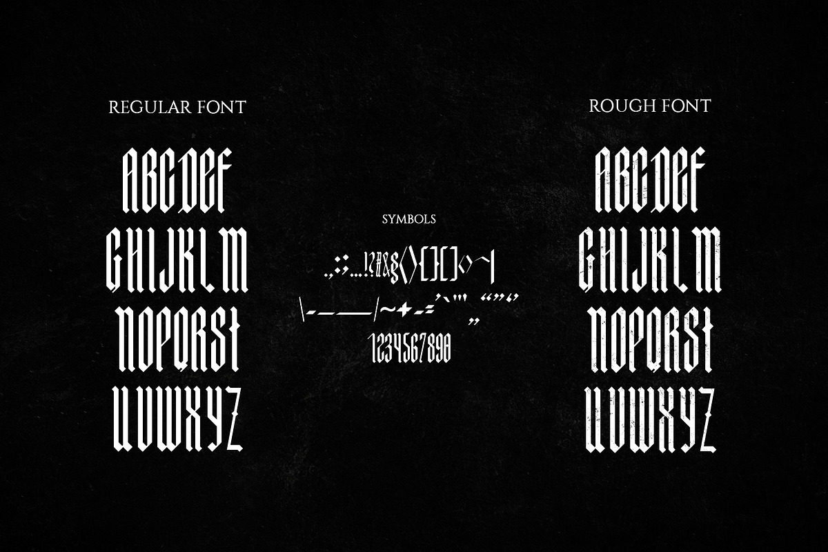 ABRAXAS | Gothic Typeface, a Blackletter Font by Norse Moss (Photo 3 of 8)