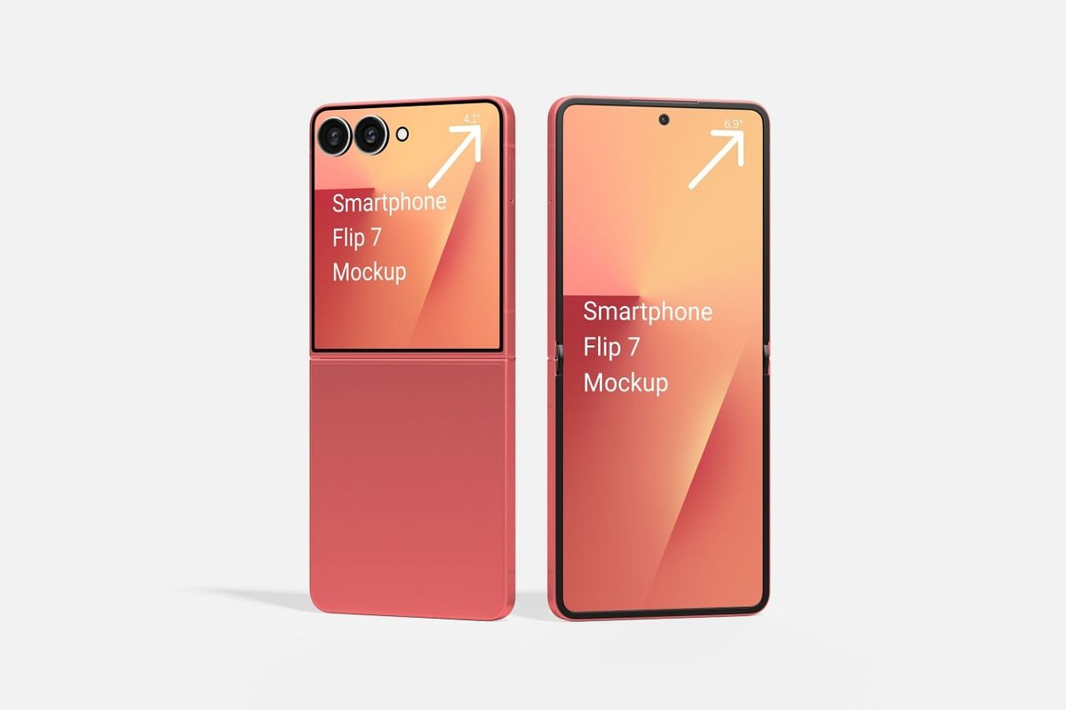 Smartphone Z Fold & Flip 7 Mockup, an Android Mockup by DSNA Mockup (Photo 8 of 13)