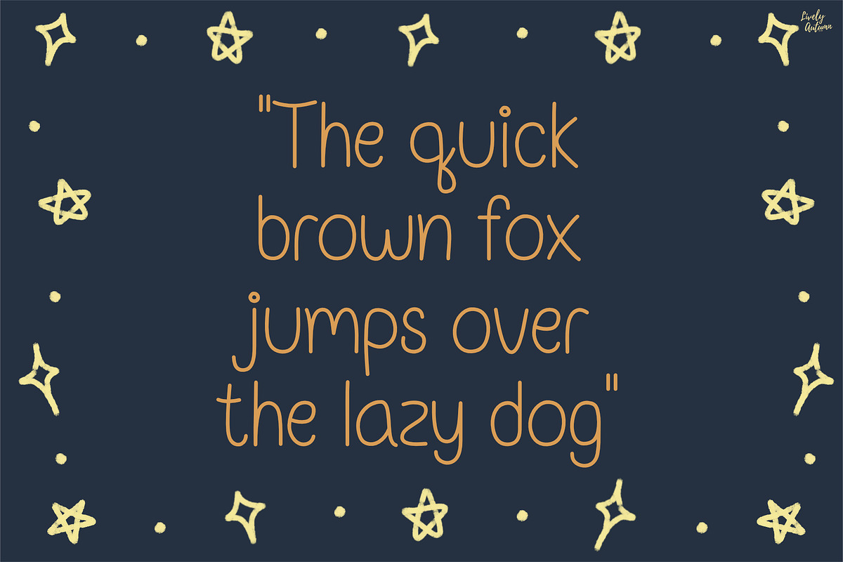 Twinkiewish | Curvy handwriting font, a Handwritten Font by LivelyAutumn11.11 (Photo 4 of 5)