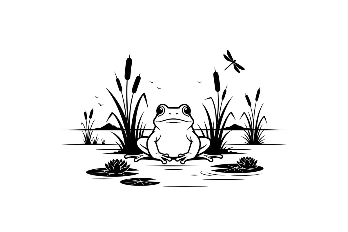 Frog Silhouette Vector Bundle, an Illustration by jahid234 (Photo 42 of 46)
