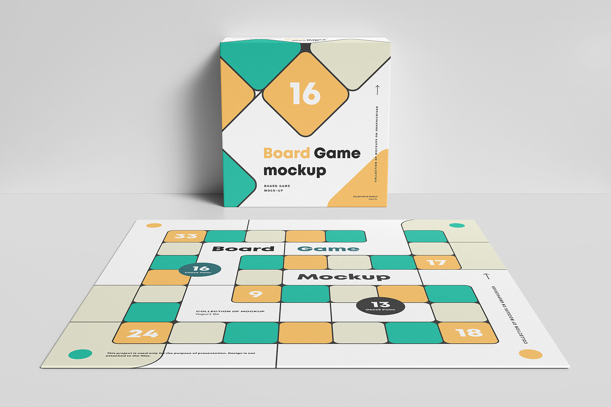 Board Game Mock-up, a Merchandise Mockup by Yogurt86 (Photo 5 of 8)