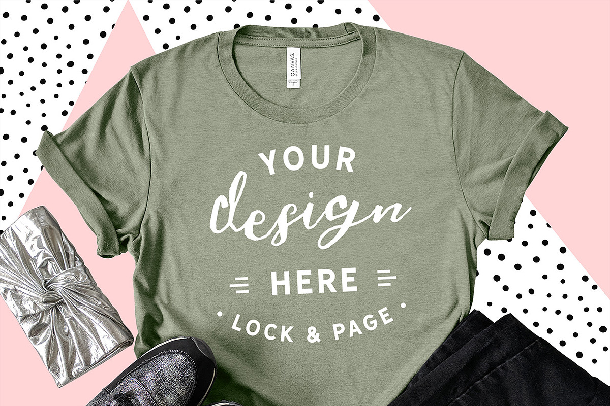 Bella Canvas 3001 Graphic Mockups, a Shirt Mockup by lock and page (Photo 20 of 65)