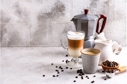 Espresso and cappuccino. Different