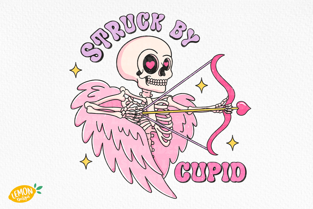 Skeleton Valentine Sublimation, a Seasonal Illustration by LemonDesign (Photo 6 of 13)