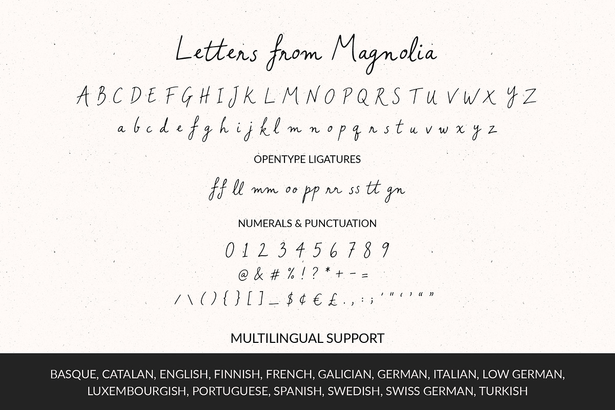 Letters from Magnolia Script Font, a Handwritten Font by Kaya Fonts (Photo 32 of 32)