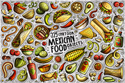 Mexican Food Cartoon Objects Set, an Object Graphic by BALABOLKA (Thumbnail 1 of 4)