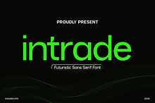 Futuristic Sans Serif - Intrade