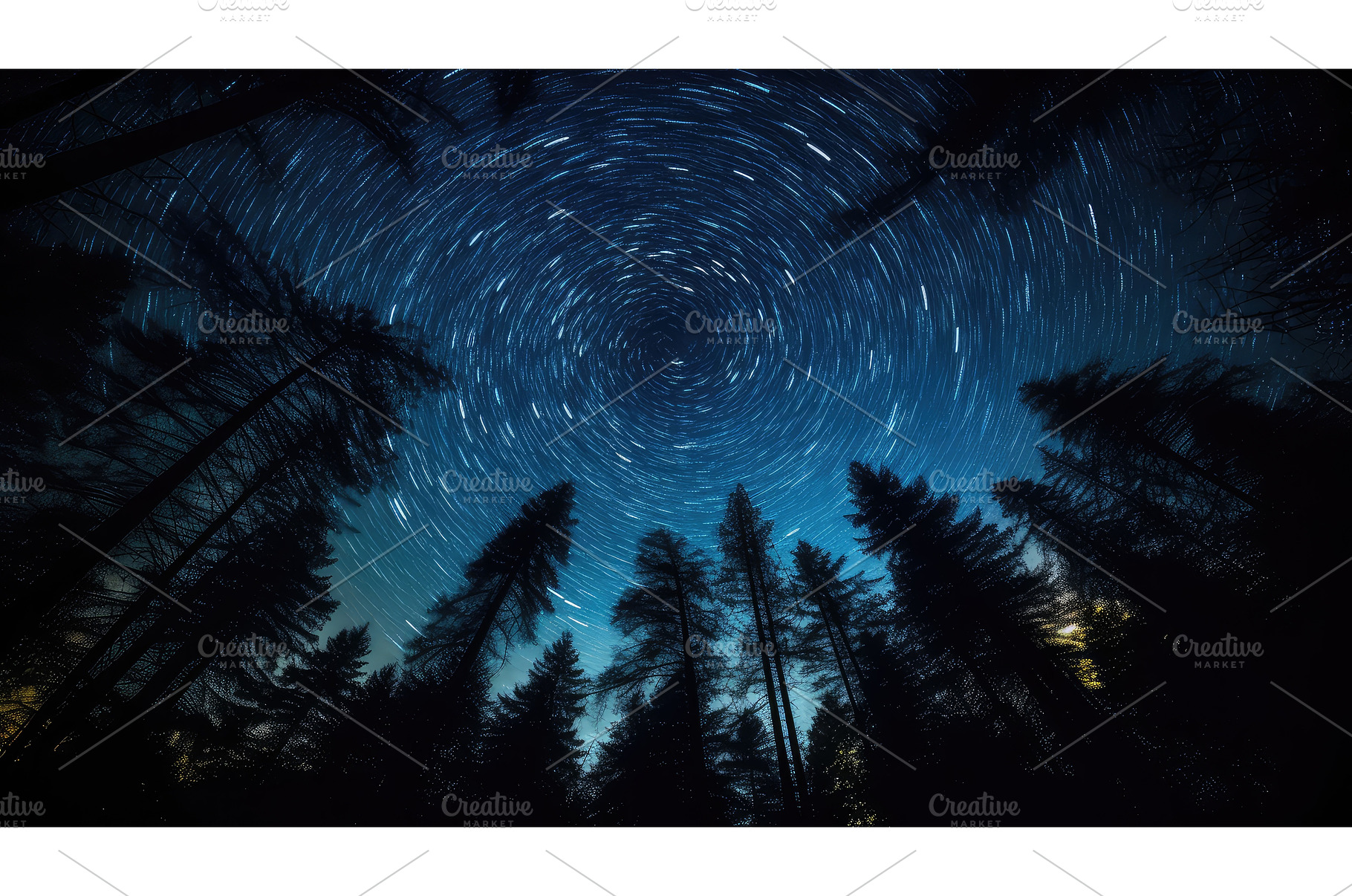 night star swirl ai generated, a Nature Photo by pikepicture