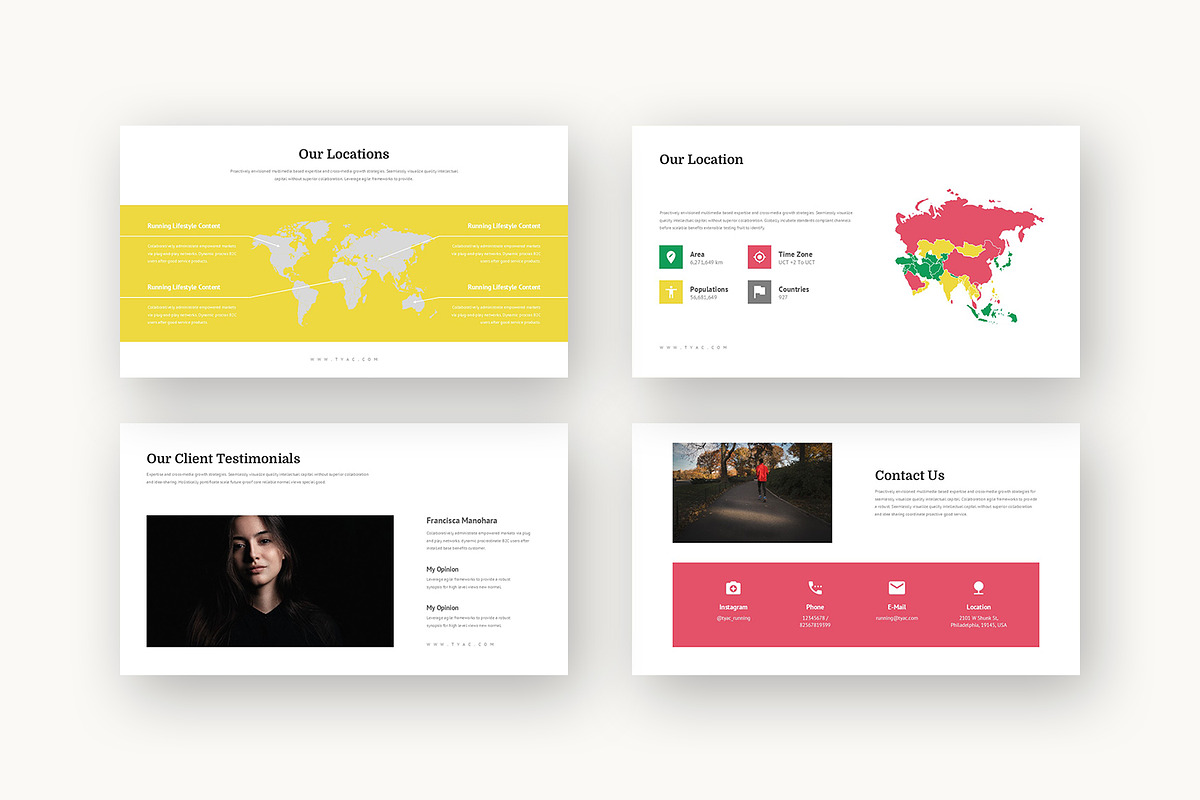 Tyac : Running Life Google Slides, a Presentation Template by Punkl Camp (Photo 5 of 16)
