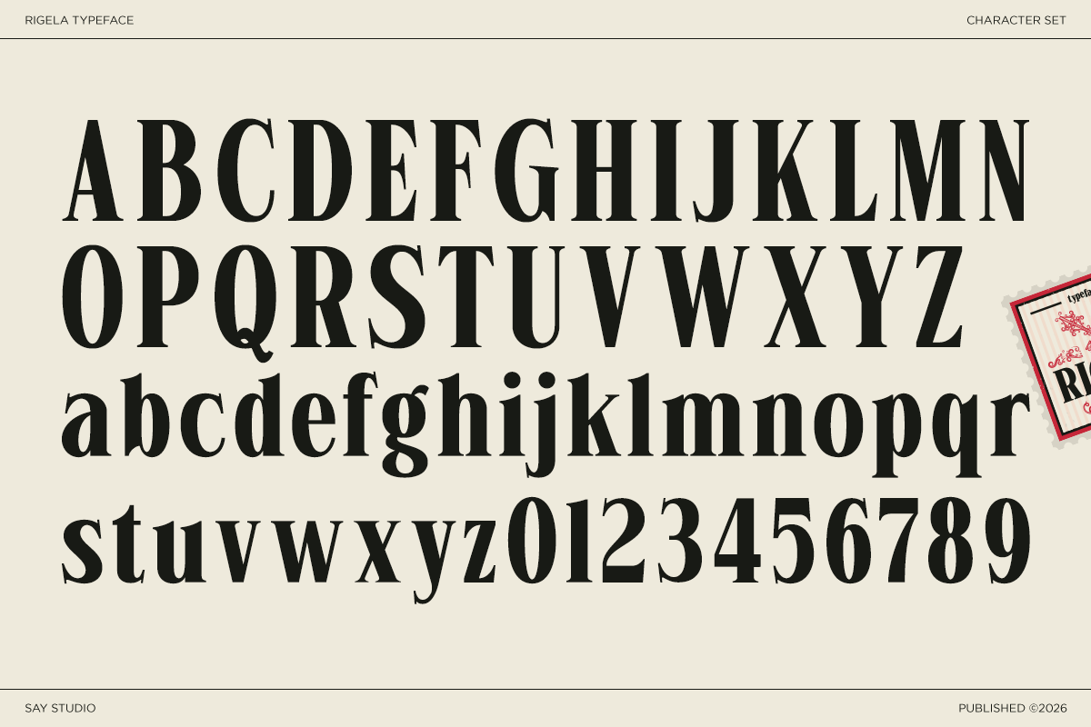 Rigela - Condensed Luxury Serif Font, a Serif Font by Say Studio (Photo 9 of 10)