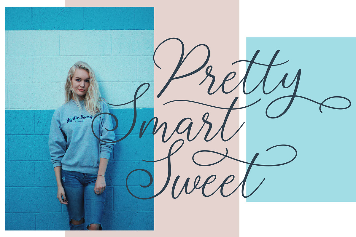Sabyan // Modern Script Typeface preview 4