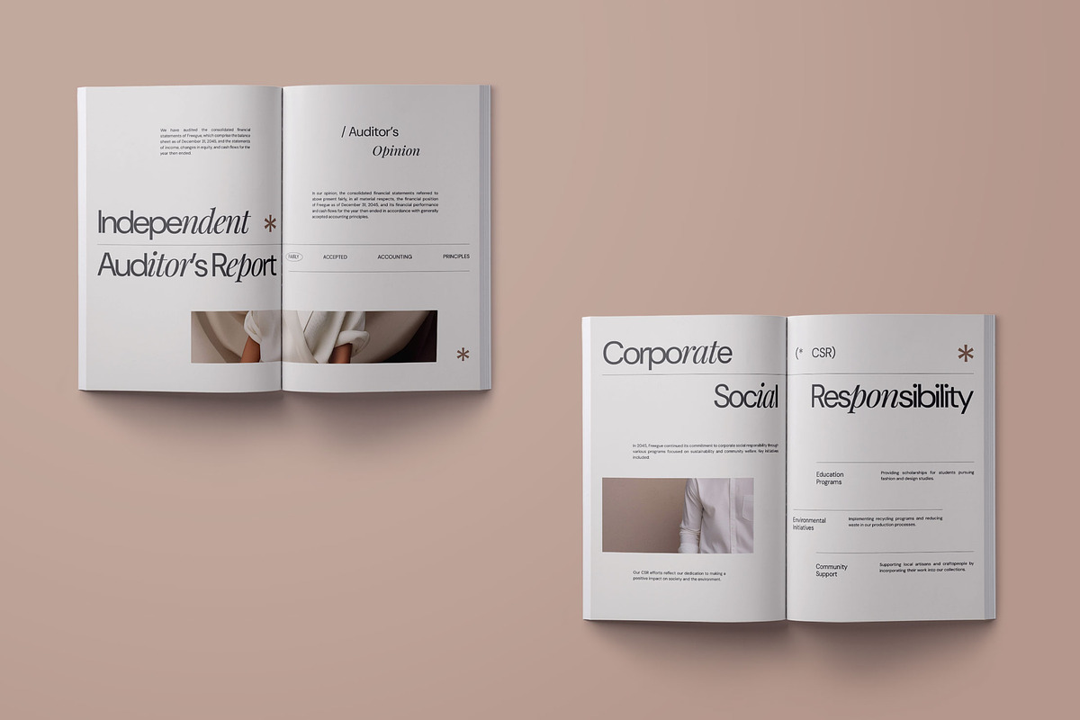 Annual Report Template - Freegue preview 8