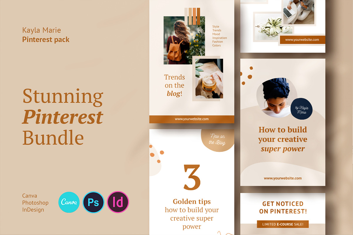 Pinterest Pack / Kayla, a Social Media Template by Mirazz (Photo 1 of 11)