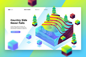 Countryside - Banner & Landing Page