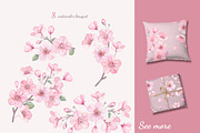 Blossom. Watercolor collection., a Pattern Graphic by oKOLOstyle (Thumbnail 5 of 6)