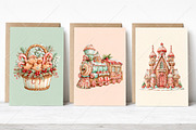 Christmas Cookie Clipart PNG Bundle, a Seasonal Illustration by Canvas Craft (Thumbnail 4 of 10)