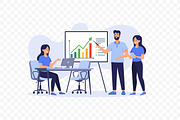 Business Team Marketing Chart, a Work Illustration by Partikusi Design (Thumbnail 3 of 3)