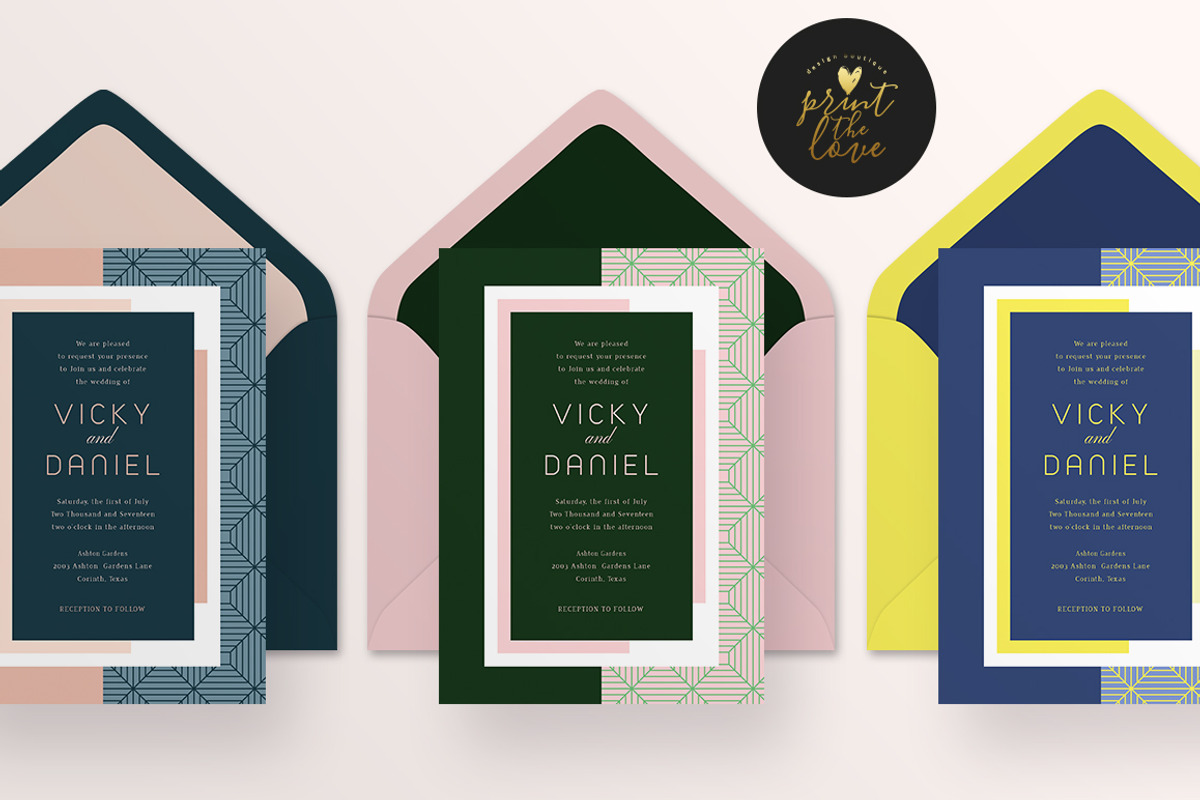 Wedding Invitation - Vicky, an Invitation Template by Print The Love Boutique (Photo 1 of 3)