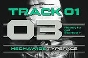 Mechawide, a Sans Serif Font by graphicook (Thumbnail 4 of 10)