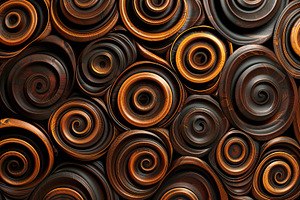 Background of wooden decorative swirls, a Background Photo by AlyaAnd