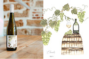 Watercolor Grapes Collection, a Decorative Illustration by MayaNavits (Thumbnail 2 of 9)