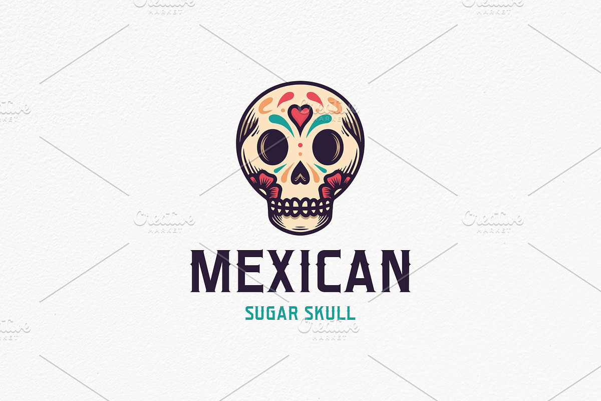 Dia de Muertos Skull Logo Template, a Branding & Logo Template by vectorwithin (Photo 3 of 4)
