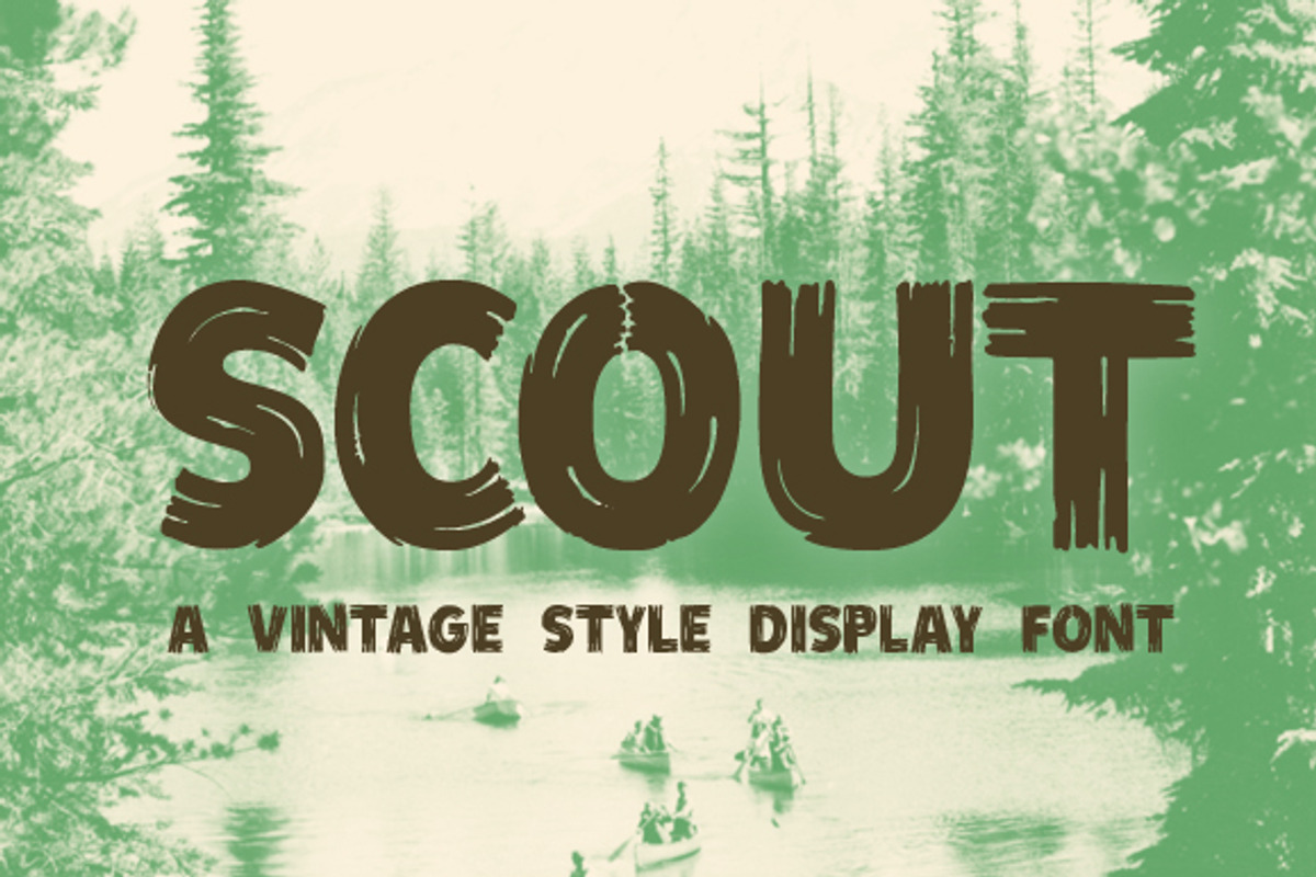 Scout - Vintage Style Display Font