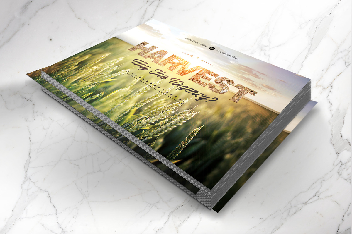 Harvest Urgency Church Flyer PSD, a Flyer Template by Godserv Designs (Photo 7 of 12)