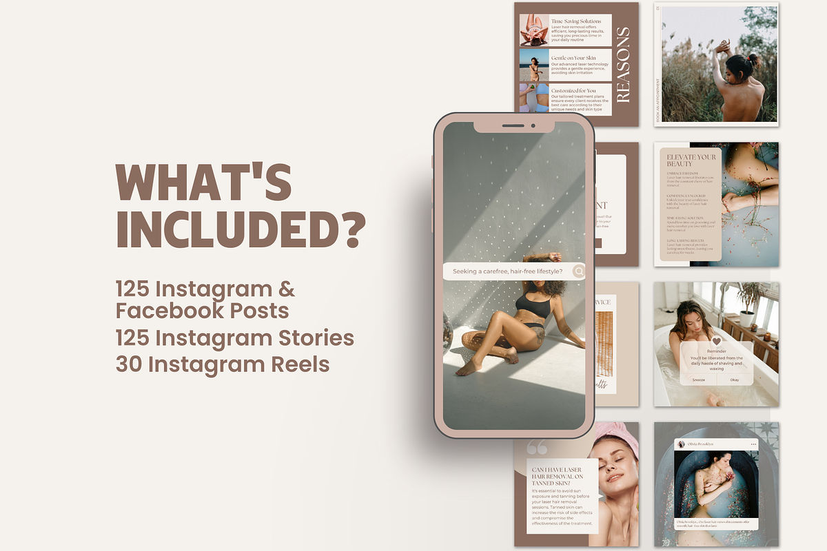 Laser Hair Removal Marketing, a Social Media Template by EliteMatidi (Photo 2 of 7)