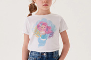 Mermaid pattern.T shirt graphic., an Animal Illustration by StudioLondon (Thumbnail 2 of 2)