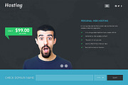 Hosting Responsive One Page Theme, a Landing Page Template by IceTemplates (Thumbnail 1 of 3)