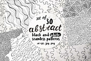 30 abstract black and white patterns, a Pattern Graphic by pineart (Thumbnail 1 of 7)
