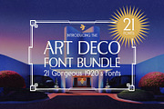 Art Deco Font Bundle (21 Fonts!), a Sans Serif Font by HipFonts (Thumbnail 1 of 10)
