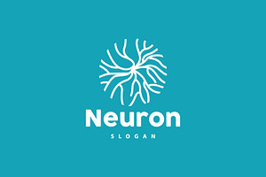 Neuron Logo, Vector Molecule Design